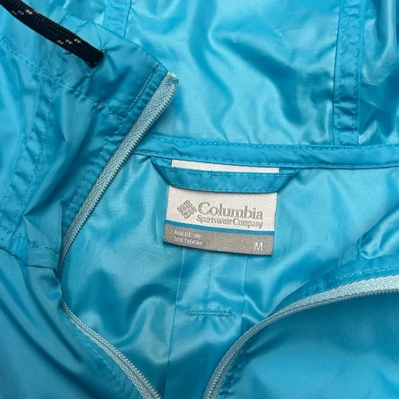 Columbia Women’s Blue Flash Forward Water-Resistant Windbreaker Size M - Picture 9 of 11